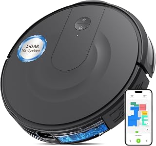 Robot Vacuum and Mop Combo with LiDAR Navigation and 9000Pa Suction