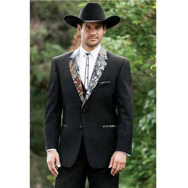 Tuxedo Vert Armée - Camouflage Olive à Boutonnage Simple — Costumes et vestons pour hommes