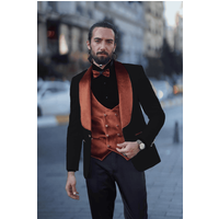 Carey Black & Camel Tuxedo