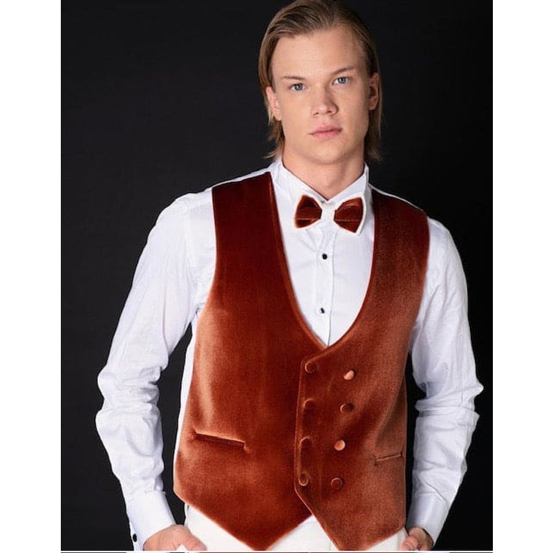 Tuxedo Prom Blanc et Orange - Costume de Marié — Costumes et vestons pour hommes