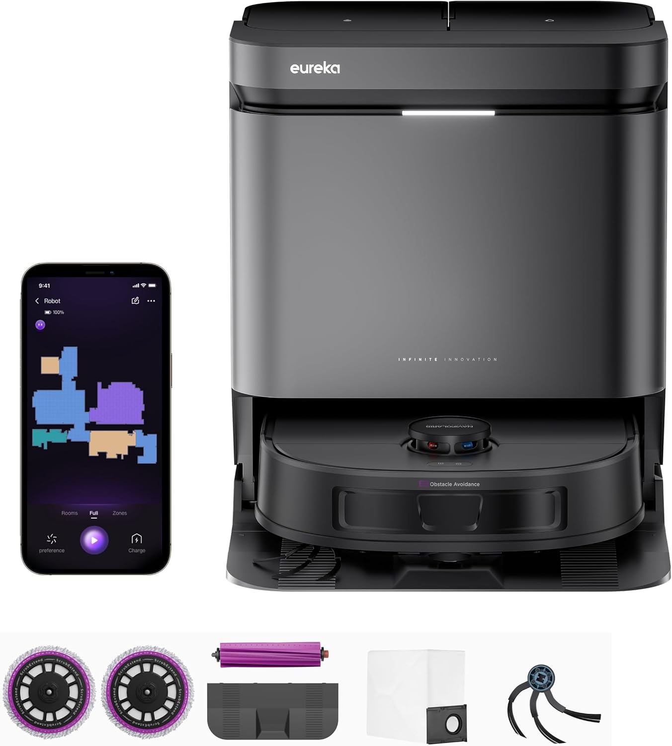Eureka J15 Evo Ultra Aspirateur Robot Auto-Vide et Combo Mop — Robot aspirateur