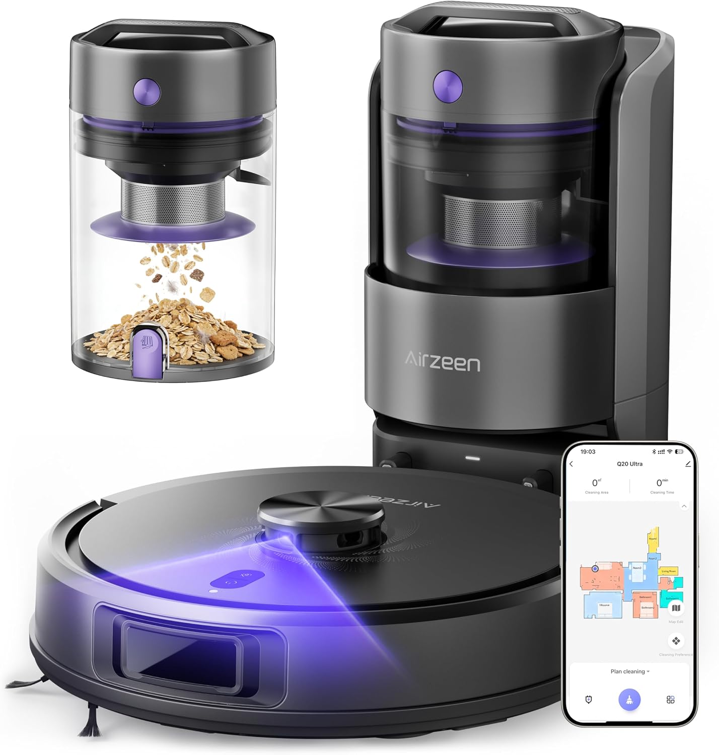 Robot Vacuum and Mop Q20 Ultra with Self-Emptying and LiDAR — Robot Vacuum