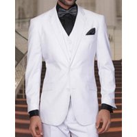 Costume Blanc 3 Pièces pour Hommes Alberto Nardoni