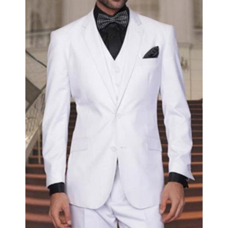 Costume Blanc 3 Pièces pour Hommes Alberto Nardoni — Costumes et vestons pour hommes