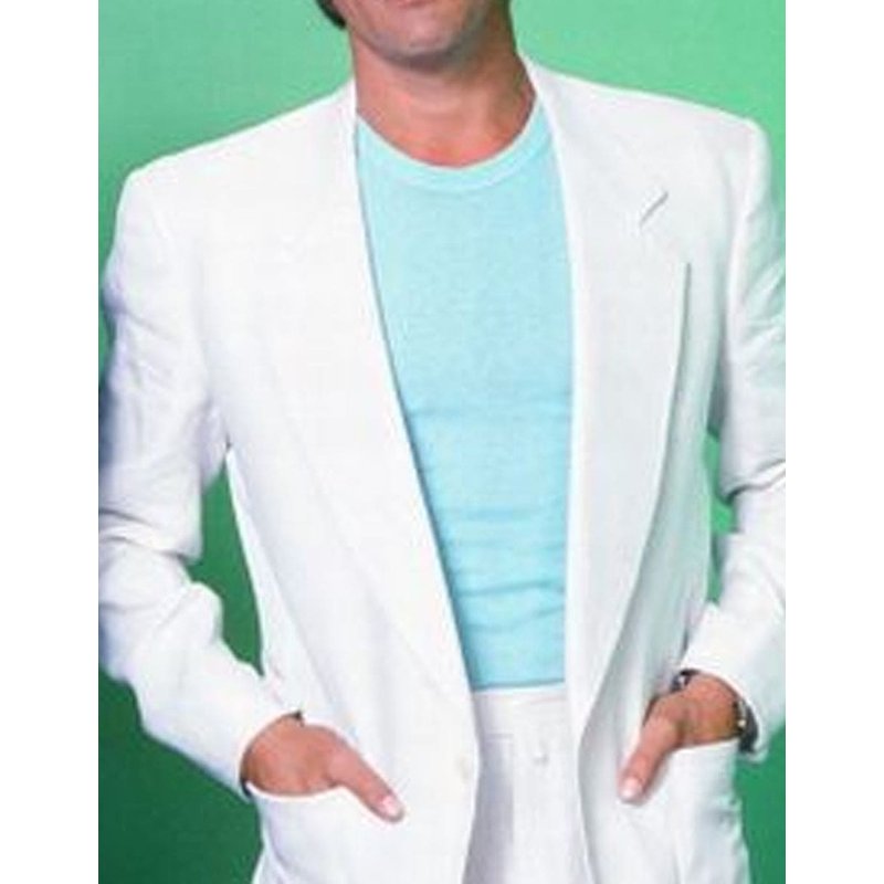 Mens Don Johnson Miami Vice White Suit Jacket — Mens Suits & Blazers
