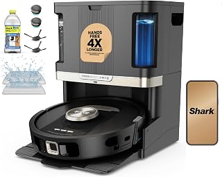 Shark Robot Vacuum and Mop Combo PowerDetect NeverTouch Pro AV2810ZEBK