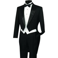 Tuxedo à queue classique noir 3 pièces pour hommes Alberto Nardoni — Costumes et vestons pour hommes