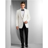 Veste de dîner en ivoire et noir pour homme Alberto Nardoni — Costumes et vestons pour hommes