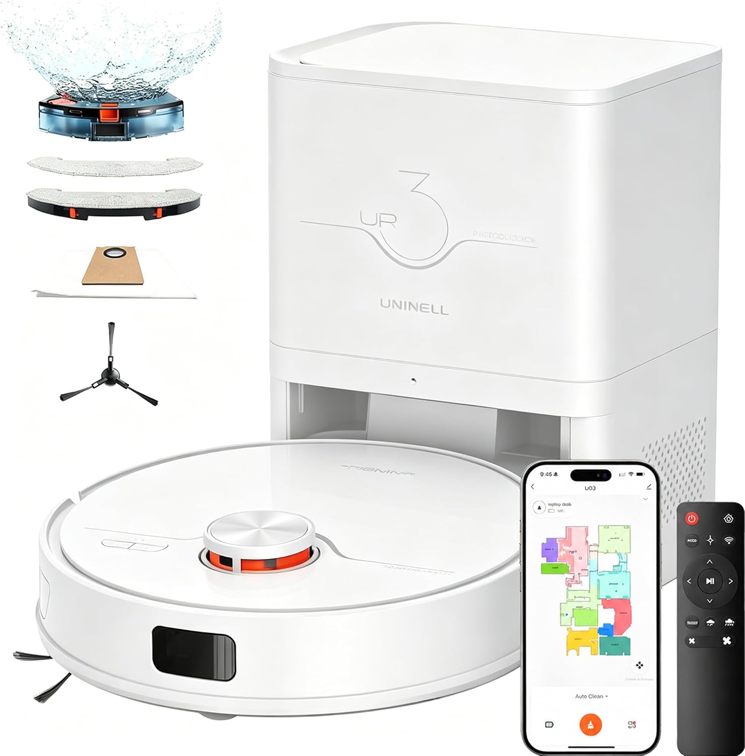 Aspirateur Robot UR3 - Blanc — Robot aspirateur