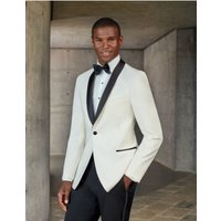 Veste de dîner en satin traditionnel en châle pour homme — Costumes et vestons pour hommes