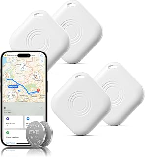 Air Tag Tracker 4-Pack, Bluetooth Smart Tags for Apple Find My