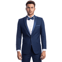 Tuxedo Cobalt Blue Ajusté à Un Bouton d'Alberto Nardoni