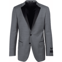 Mens 2 Button Designer Notch Tuxedo in Light Grey