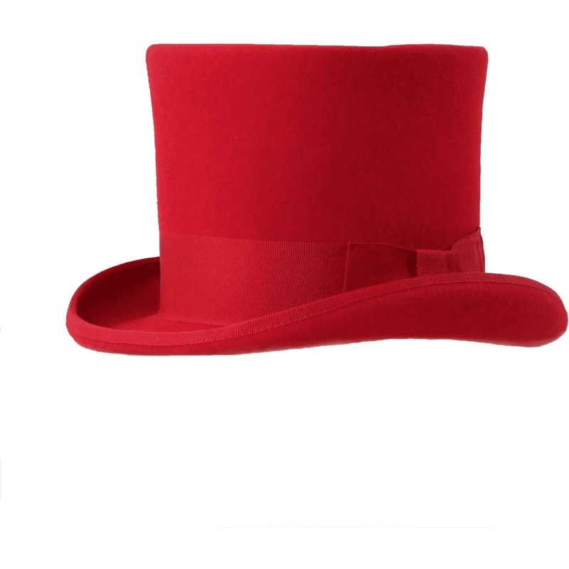 Mens Dress Tophat in Red — Robes pour femmes