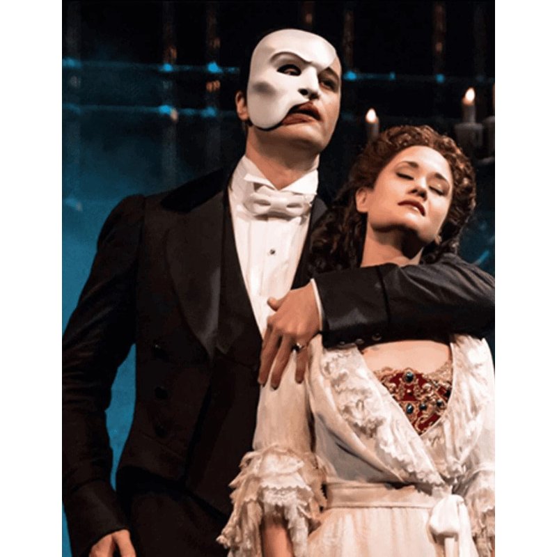 Mens Phantom of The Opera Tail Tuxedo Costume in Black — Mens Suits & Blazers