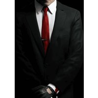 Hommes Agent 47 Hitman Noir costume costume costume costume