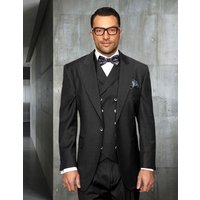 80s Suit - Mens 1930's suits - Classic Fit Pleated Pants - Wool Suits - 70s suit