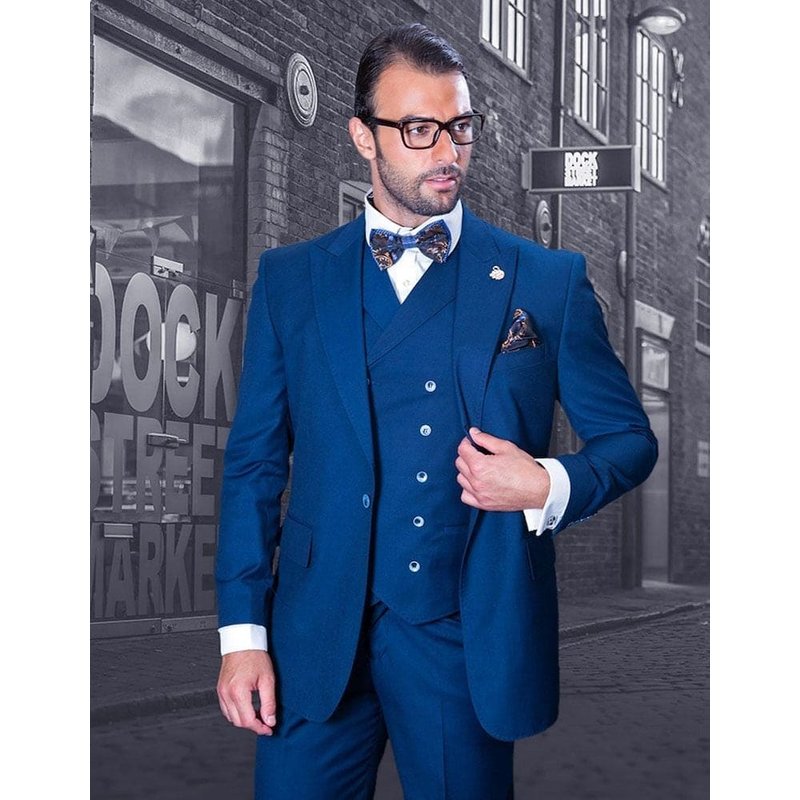 80s Suit - Mens 1930's suits - Classic Fit Pleated Pants - Wool Suits - 70s suit — Costumes et vestons pour hommes