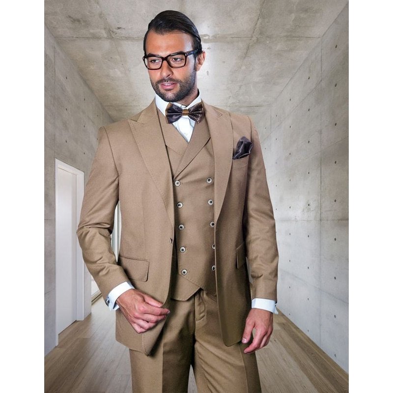 80s Suit - Mens 1930's suits - Classic Fit Pleated Pants - Wool Suits - 70s suit — Costumes et vestons pour hommes