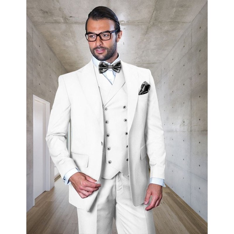 80s Suit - Mens 1930's suits - Classic Fit Pleated Pants - Wool Suits - 70s suit — Costumes et vestons pour hommes