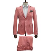 Coral Suit - Salmon Color Suit - Summer Suit