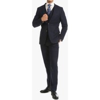 Edwardian Suit Bradford Navy Tweed With Slim FIT Suit With Five Button Vest