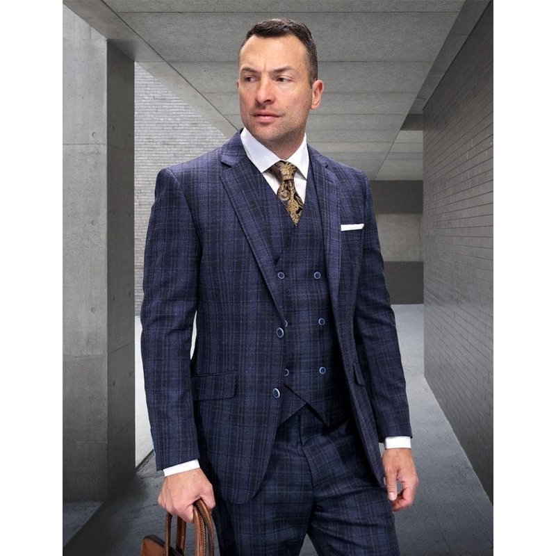 Statement Suits - Statement Plaid Suits - Wool Suits - Modern Fit Perfect for Business in 10 colors — Mens Suits & Blazers