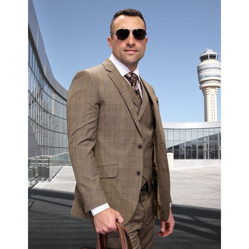 Statement Suits - Statement Plaid Suits - Wool Suits - Modern Fit Perfect for Business in 10 colors — Mens Suits & Blazers