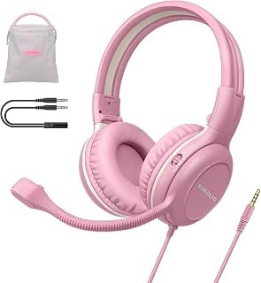 SIMOLIO Kids Wired Headphones with Microphone for School and Gaming — Gaming Headset