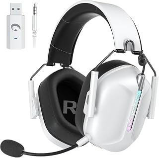 Wireless Gaming Headset for PS5, PS4, PC, Switch with RGB Light — Gaming Headset