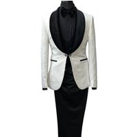 Wedding Tuxedos For Men in Black Classic Wedding Tuxedo Style For Guys - Two Toned Lapel — Costumes et vestons pour hommes