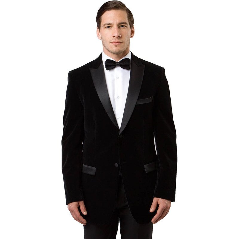 Veste de dîner châle traditionnel pour hommes en noir — Costumes et vestons pour hommes