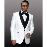 Veste de dîner en blanc pour hommes