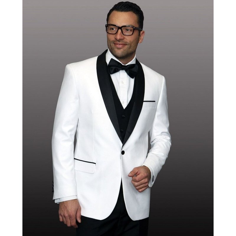 Veste de dîner en blanc pour hommes — Costumes et vestons pour hommes