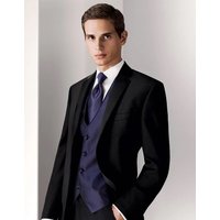 Mens Black Slim Notch Wedding | Prom Tuxedo
