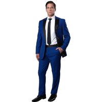 Men's Slim Fit One Button Peak Lapel Wedding Tuxedo in Royal Blue — Costumes et vestons pour hommes