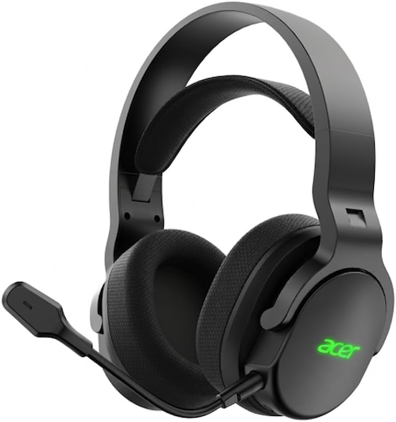 Casque de jeu sans fil Acer avec arceau suspendu — Casque de jeu