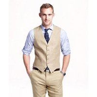 Ensemble de Veste de Lin et Pantalons pour Hommes - Veste d'été de mariage en crème — Accessoires de mode