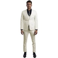 Skinny Fit Suit - Extra Slim Fit Suit Ivory Ultra Slim Fit 3-Piece Prom Suit — Costumes et vestons pour hommes
