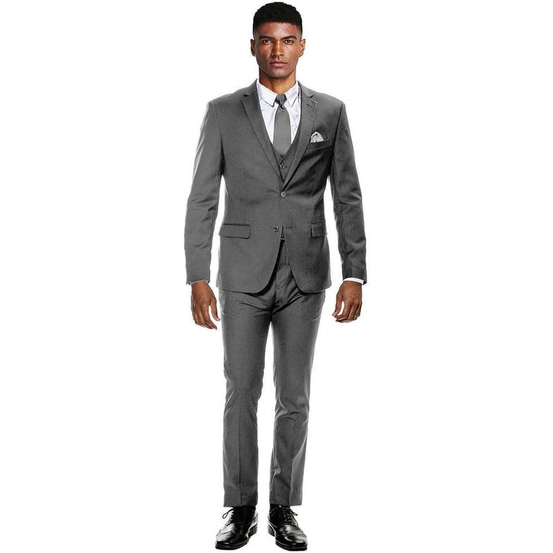 Skinny Fit Suit - Extra Slim Fit Suit Gray Ultra Slim Fit 3-Piece Prom Suit — Costumes et vestons pour hommes