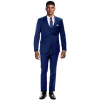 Skinny Fit Suit - Extra Slim Fit Suit Indigo Blue Ultra Slim Fit 3-Piece Prom Suit — Costumes et vestons pour hommes
