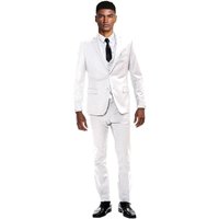 Skinny Fit Suit - Extra Slim Fit Suit Snow White Ultra Slim Fit 3-Piece Prom Suit