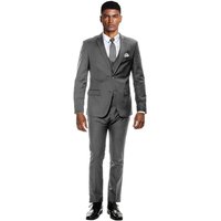 Title Skinny Fit Suit - Extra Slim Fit Prom Suit Gray Ultra Slim Fit 3-Piece Prom Suit — Costumes et vestons pour hommes