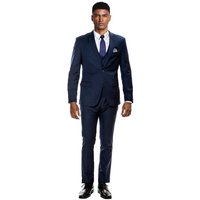 Title Skinny Fit Suit - Extra Slim Fit Prom Suit Navy Blue Ultra Slim Fit 3-Piece Prom Suit
