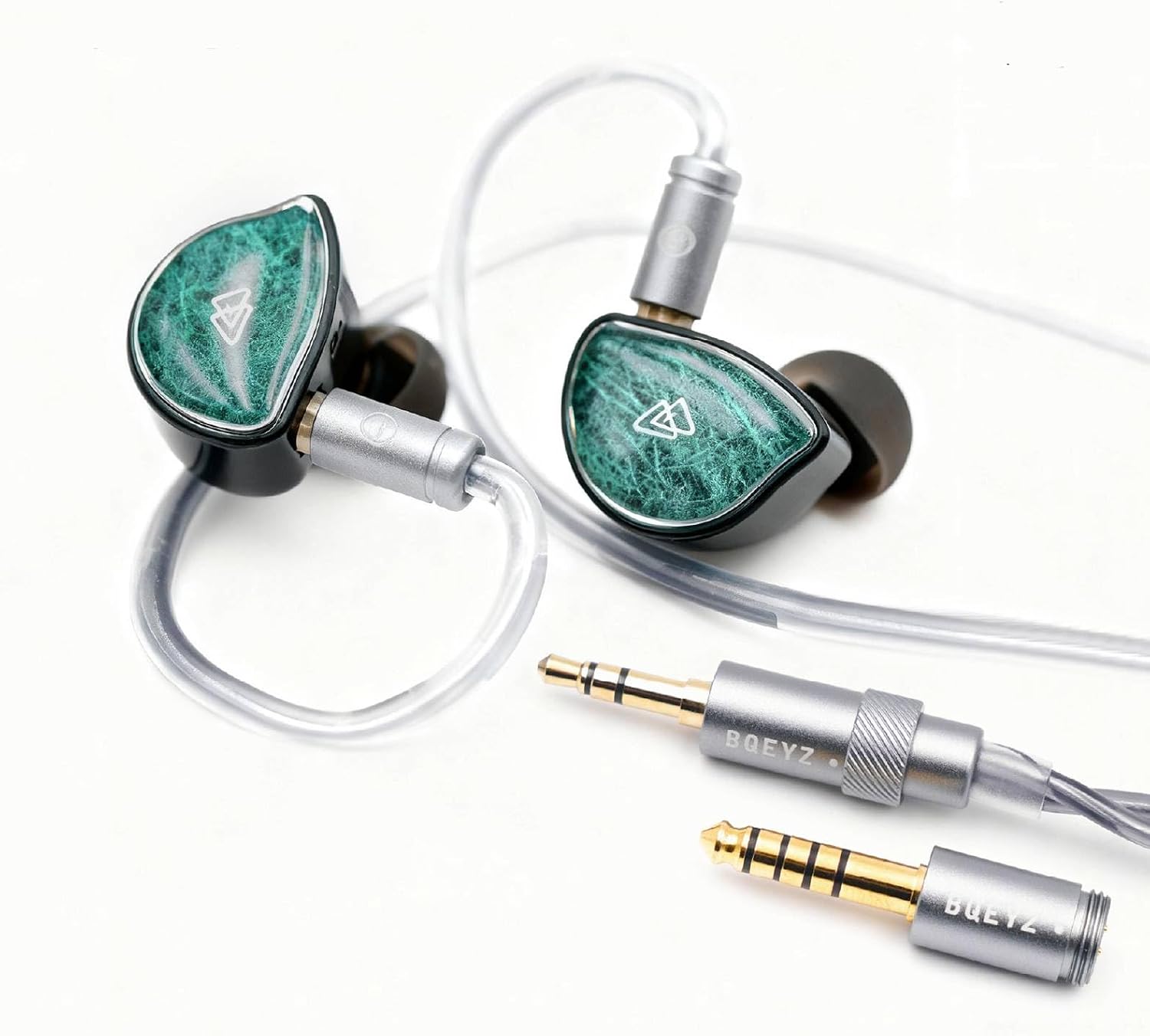 BQEYZ NI Écouteurs de jeu filaires avec prises 3.5 et 4.4mm — Casque de jeu