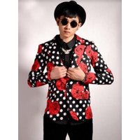 Red and White Suit - White and Red Cashmere Tuxedo