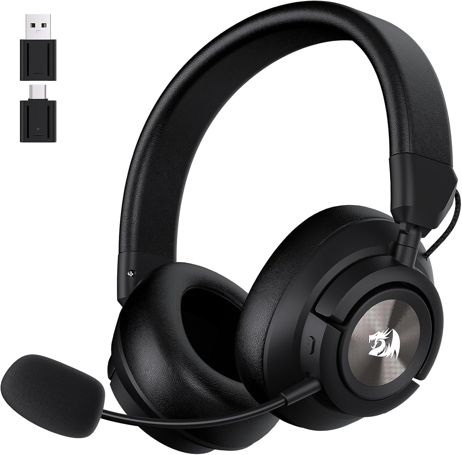 Casque de jeu sans fil Redragon H889 avec 4 modes de connexion — Casque de jeu