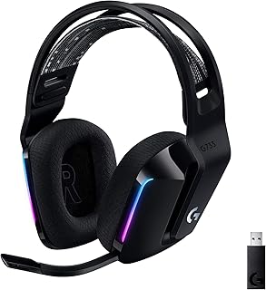 Logitech G733 Lightspeed Wireless Gaming Headset - Black (Renewed)