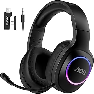 AOC Wireless Gaming Headset for PS5/4, Nintendo Switch, PC