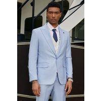Mens Blue Pinstripe Suit Stacy Adam's One Button Vested Modern Suit In Light Blue Pinstripe